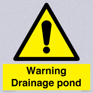 Warning Drainage pond